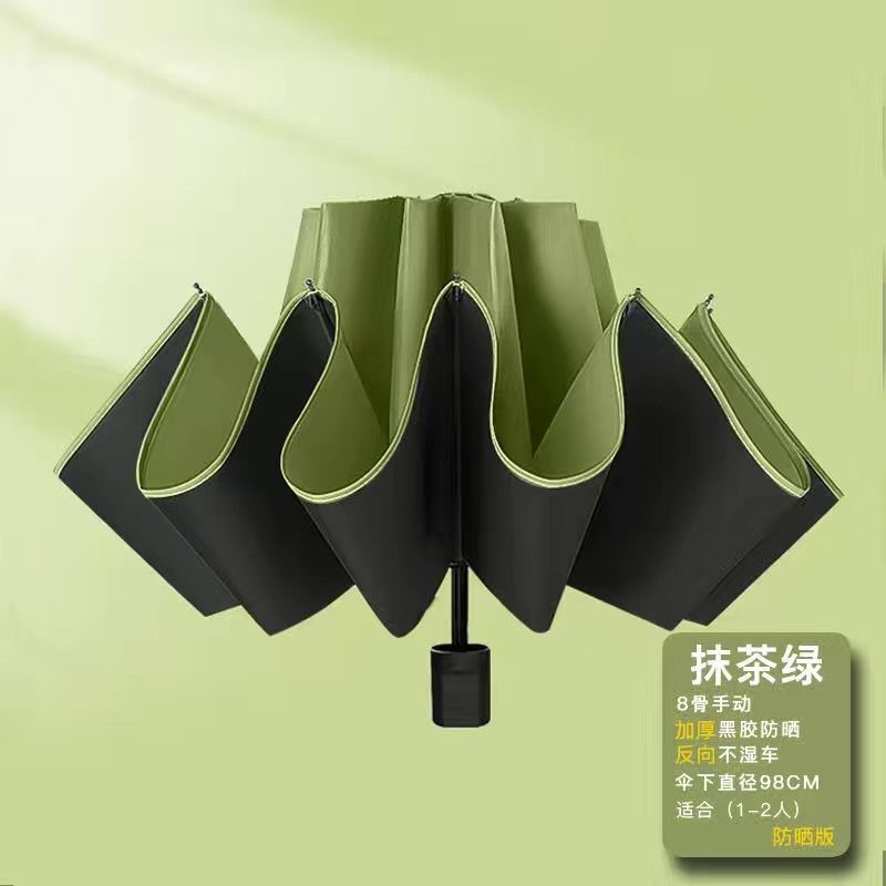 24 Bone Double Dragon Bone Automatic Umbrella Women's Dual-Use Folding Wind-Resistant Sun-Proof Uv-Proof Sun Umbrella