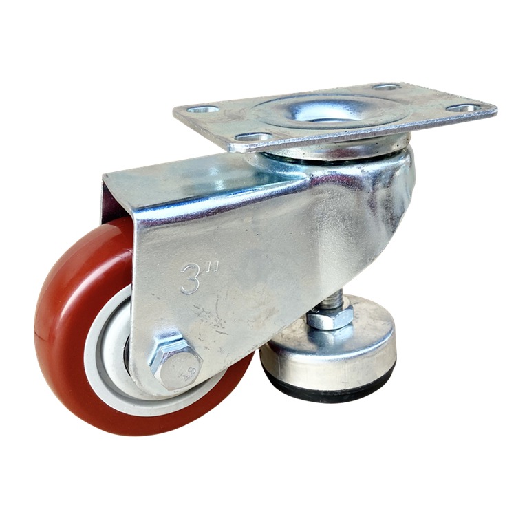 3寸脚杯脚轮水平调节支撑架福马设备精密仪器万向轮子1.5寸2寸4寸