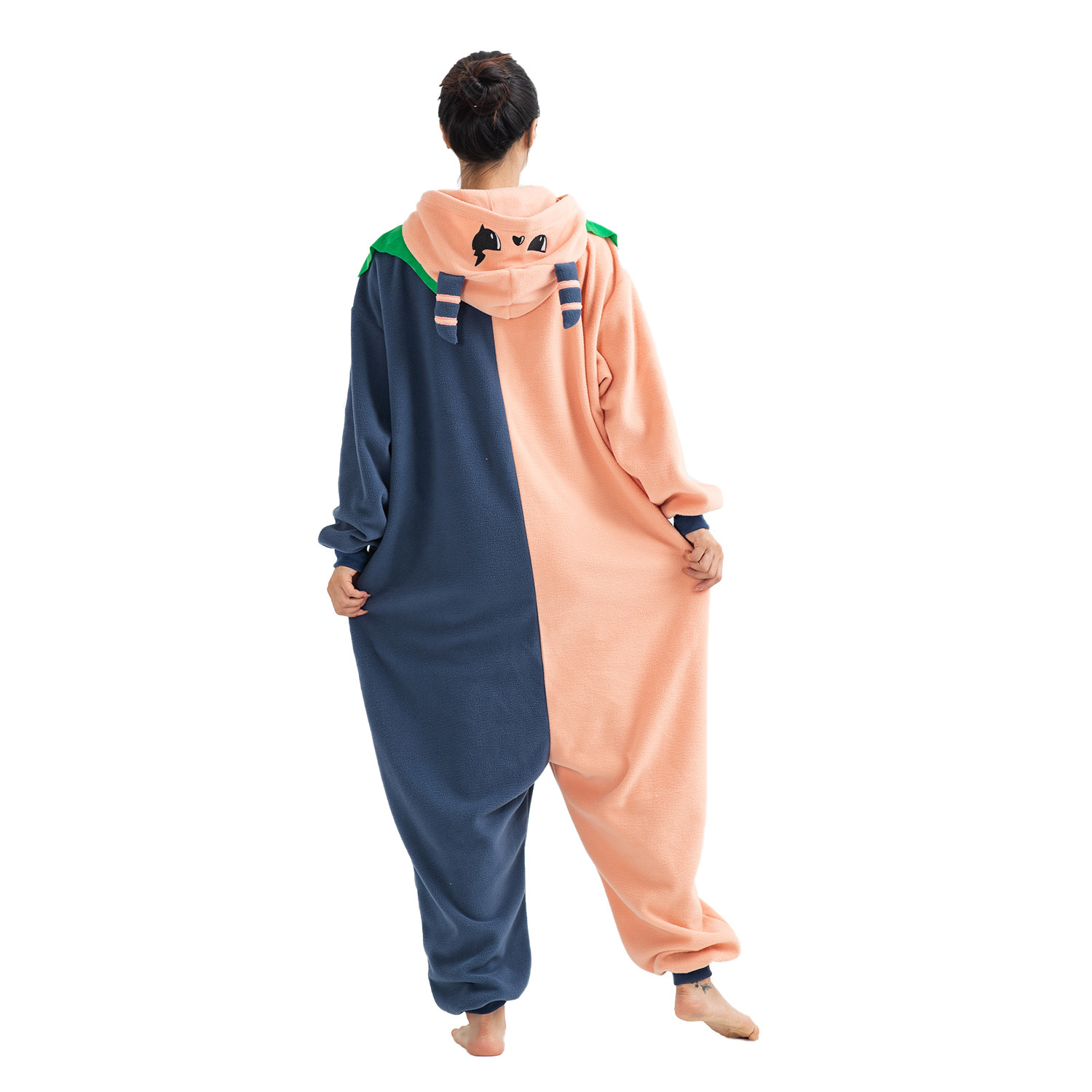 Amazon New Product Best-Selling European and American Gingerbread Man Adult One-Piece Pajamas Cosplay Suit One-Piece Adult Homewear