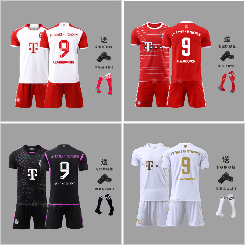 2324拜仁主客场球衣25号穆勒10号萨内成人儿童夏季服