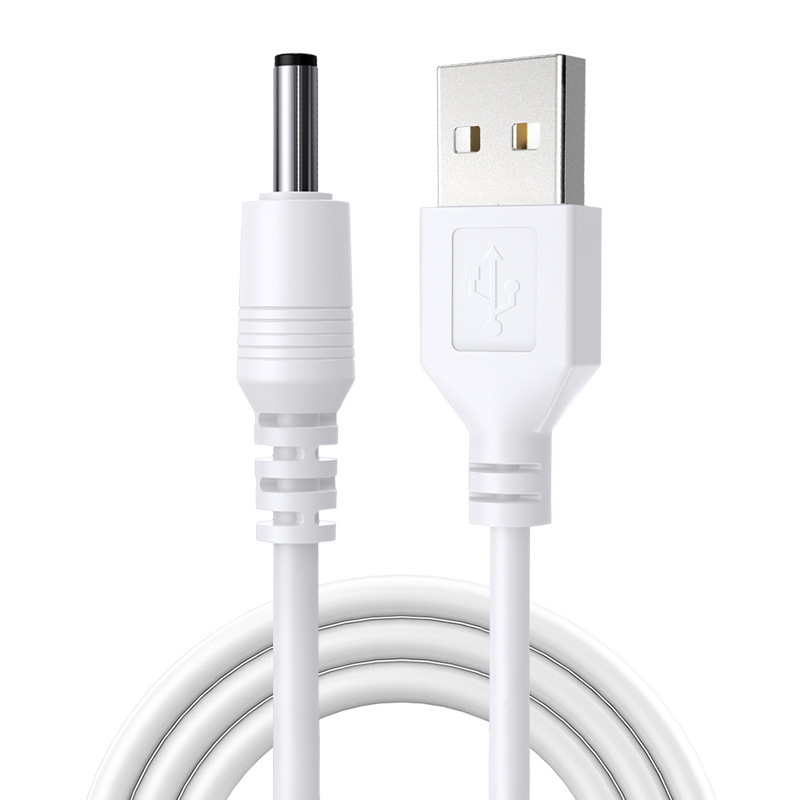 Usb to Dc3.5 * 1.35 Charging Cable Two-Core Power Cord round Hole Mobile Phone Microphone Audio Cable Data Cable