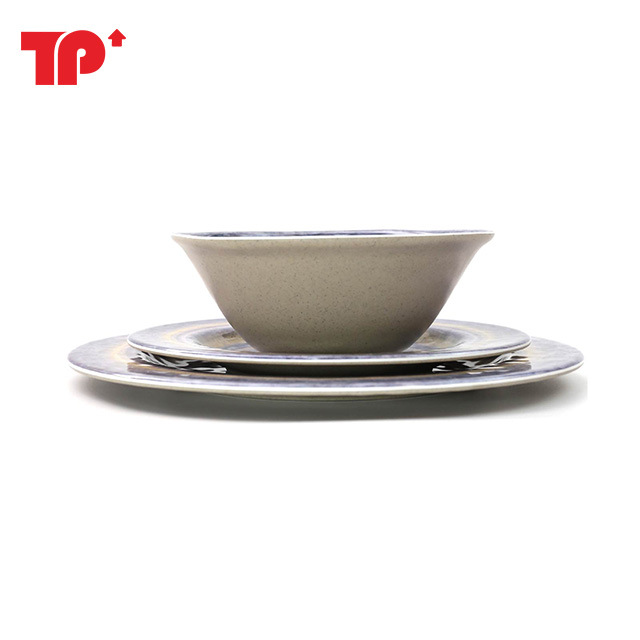 批发欧美风a5密胺melamine dinerware set餐具套12