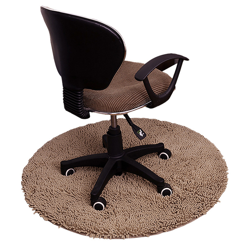 Computer Chair Floor Mat Carpet Bedroom and Household Bedroom Cushions Swivel Chair Floor Mat round Floor Mat Machine Washable