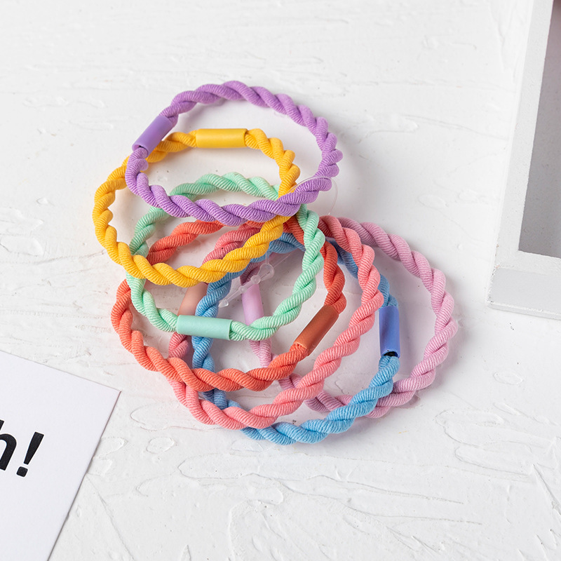 韩版发饰简约高弹力头绳发圈基础发绳儿童胶圈成人女不伤发橡皮筋