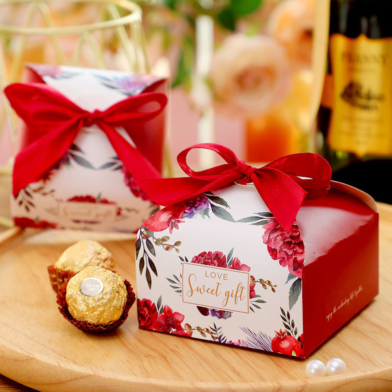 糖盒结婚喜糖盒子婚礼喜糖礼盒装新款糖果包装纸盒创意喜糖袋