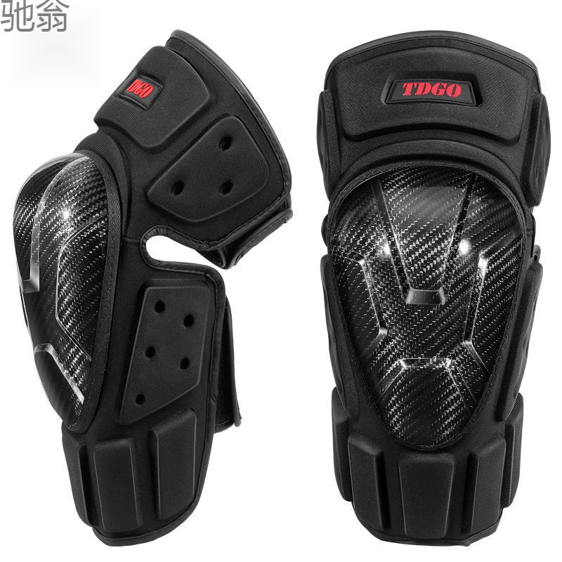 40x冬季摩托车护膝防摔防风四件套骑士碳纤维护具机车骑行装备男