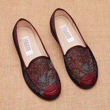 一脚蹬老北京布鞋女夏季新款妈妈鞋透气老年人防滑奶奶鞋软底女鞋
