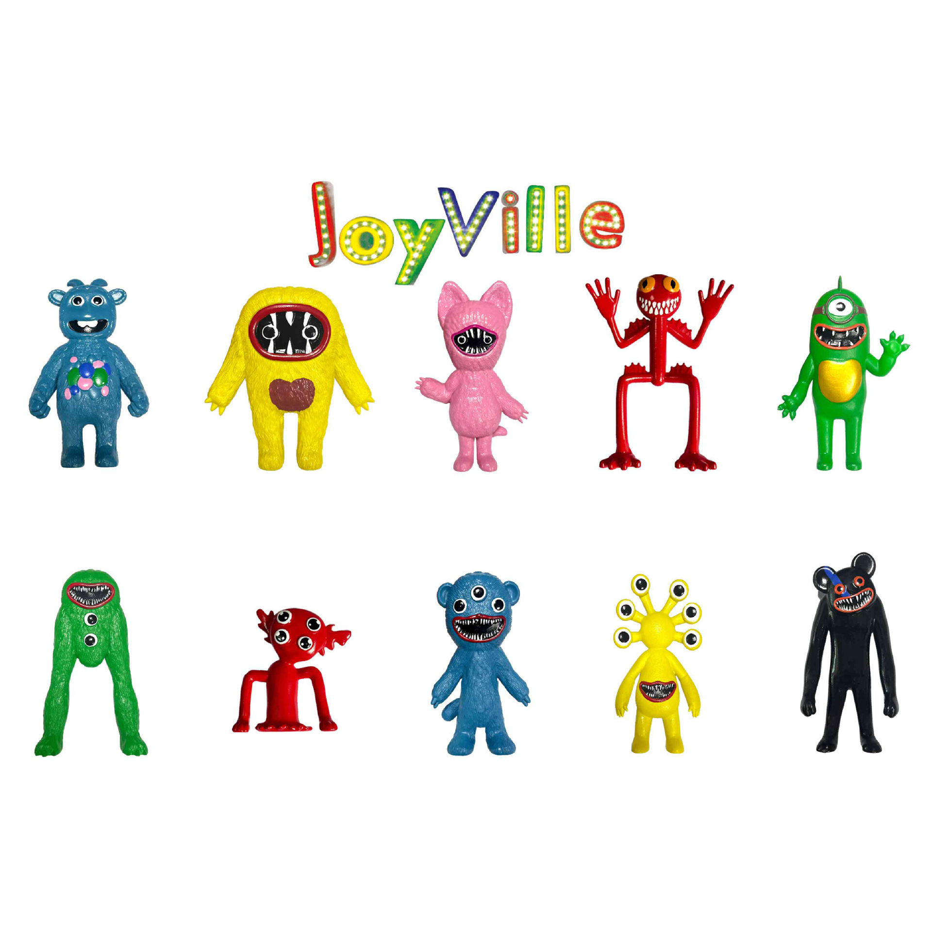 5寸恐怖欢乐谷卡通公仔呲牙怪兽玩具外贸joyville欢乐谷-阿里巴巴