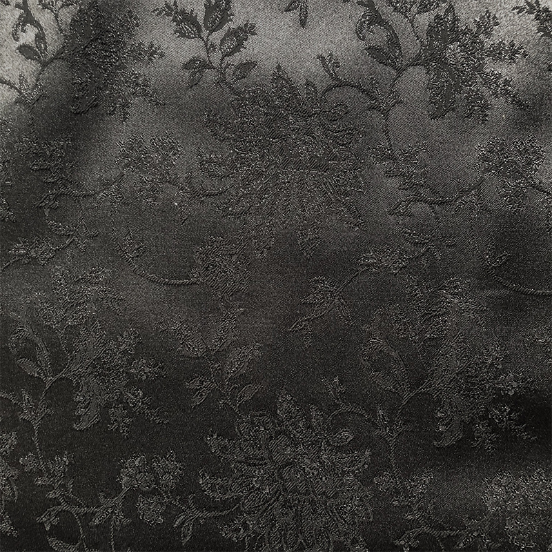 棉涤混纺提花面料 加厚弹力缎面古风牡丹暗纹马面裙旗袍汉服布料