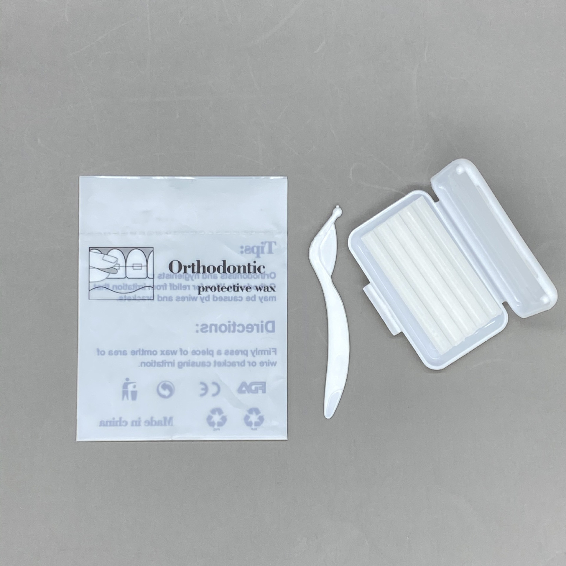 正畸蜡 牙套蜡 托槽蜡 牙蜡 正畸保护蜡 牙齿矫正蜡 袋装加切刀