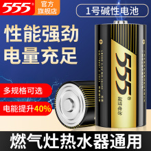 批发正品555电池1号大电池碱性碳性优质大功率燃气灶热水器干电池