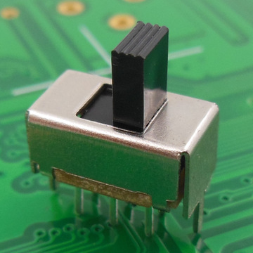 电子玩具拨动开关ss-22e01双排2p2t插板滑动电源开关两档波段开关