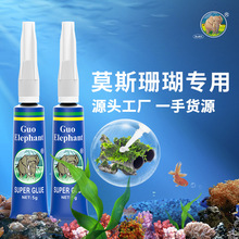 国象水族造景专用胶莫斯胶水草胶粘沉木珊瑚石头透明水族胶水快干