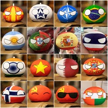 10cm Country Ball Plush Toys Pendant Plushie Doll跨境专供代