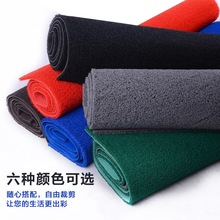 厂家批发PVC丝圈地垫 丝网印刷门垫 可定 制酒店迎宾红地毯地胶