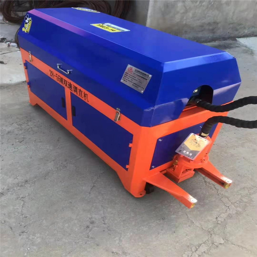 钢管翻新调直机 钢筋调直机尺寸 建筑工地用钢筋调直机