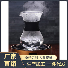 K6WY批发透明玻璃咖啡壶美式家用手冲分享杯滴漏过滤不锈钢滤杯咖