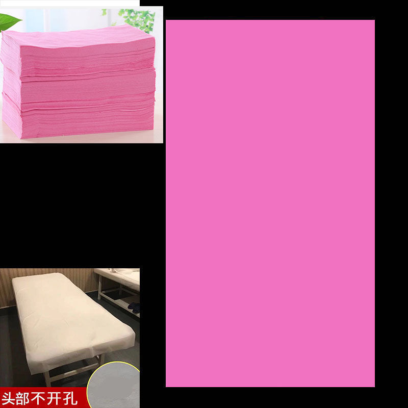 Disposable Non-Woven Waterproof and Oil-Proof Bed Sheet Hole Breathable Thickening Wholesale Beauty Salon Medical Massage Pavilion of Regimen
