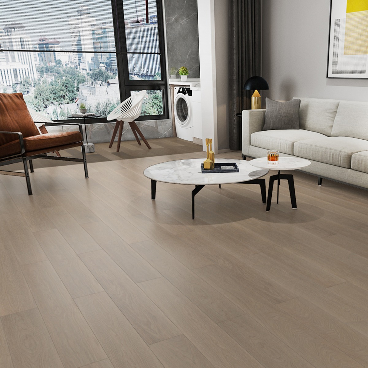 enf级新三层实木复合多层地板家用防水耐磨环保e0地暖地热15mm