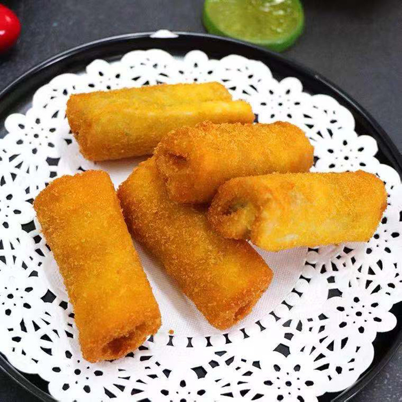 家佳莹绿茶芋卷300g 速冻面包香芋卷 广式酒店点心糕点 油炸小吃