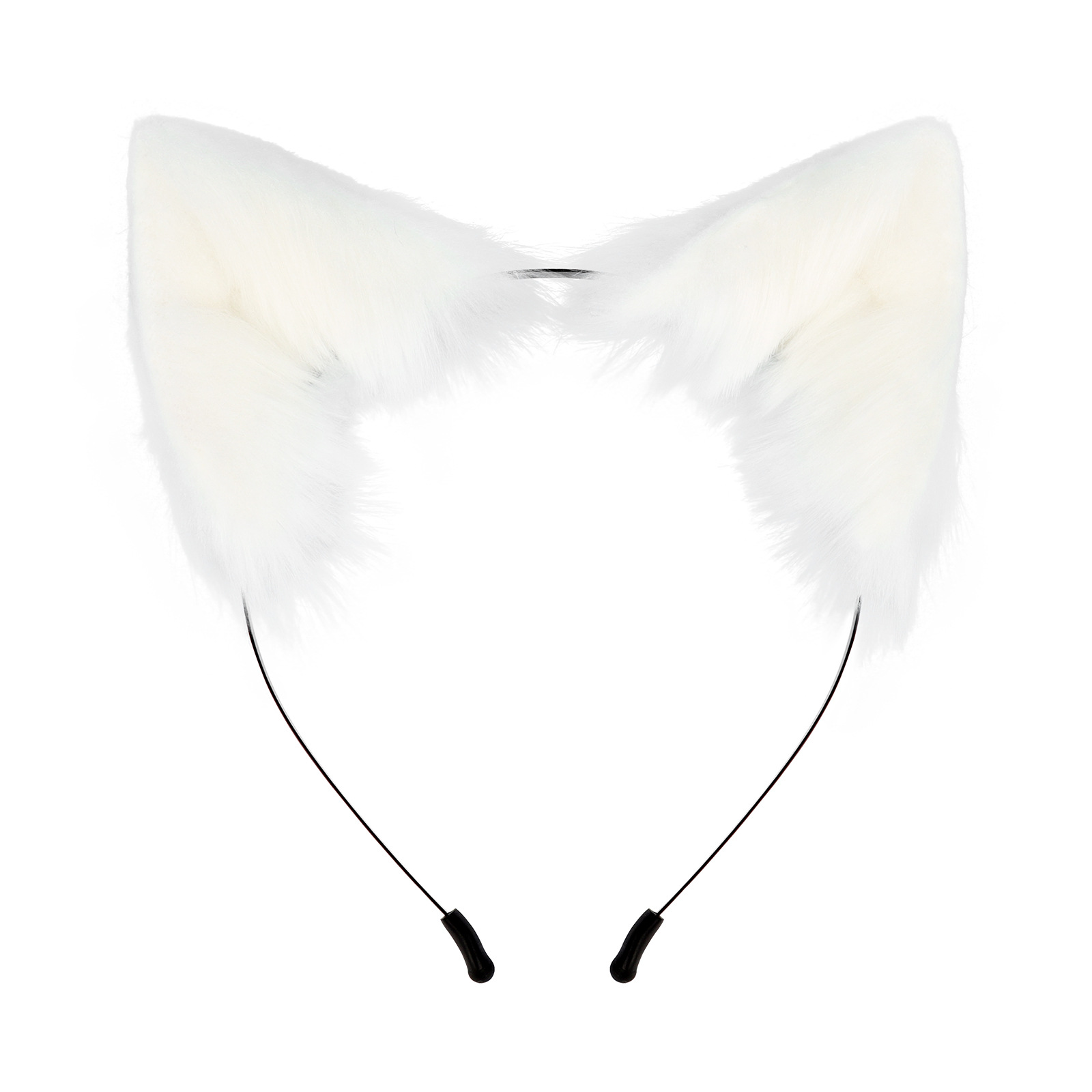 手作仿真狐狸猫耳朵头箍毛绒兽耳发箍cosplay装扮道具kc头饰配饰