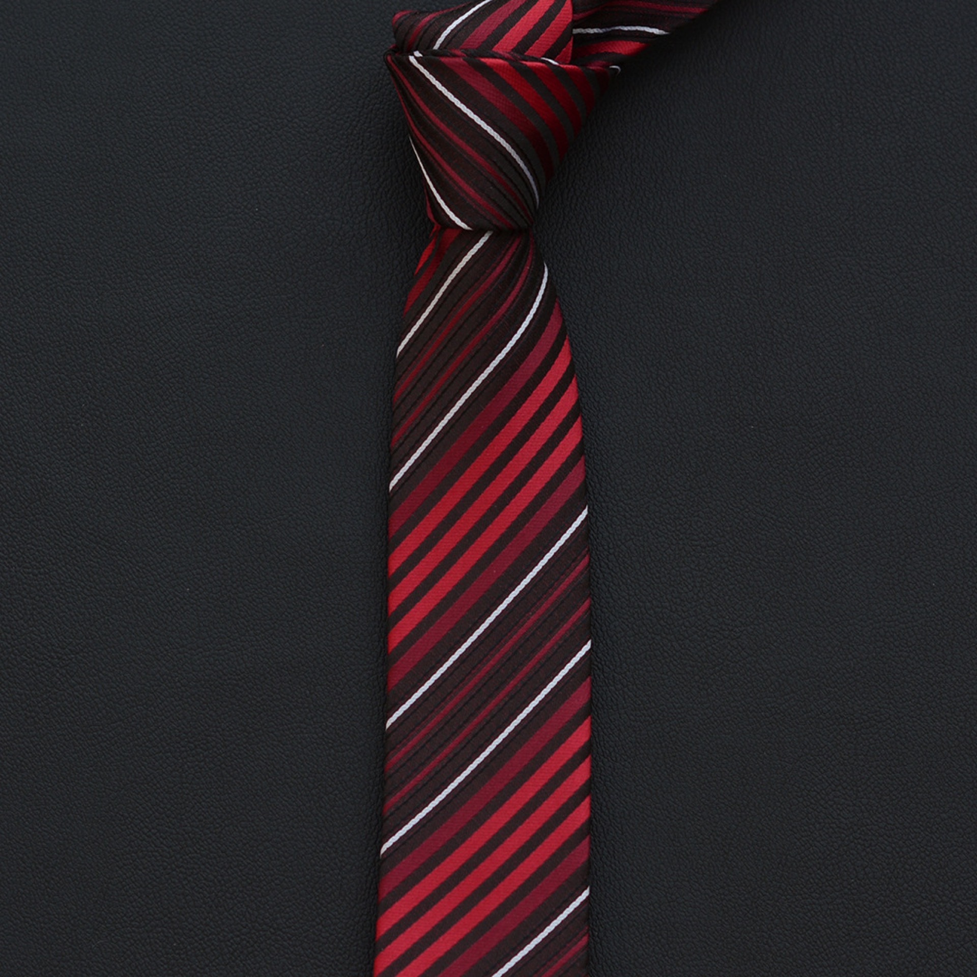 男士正装领带 5cm超窄涤纶丝商务休闲领带