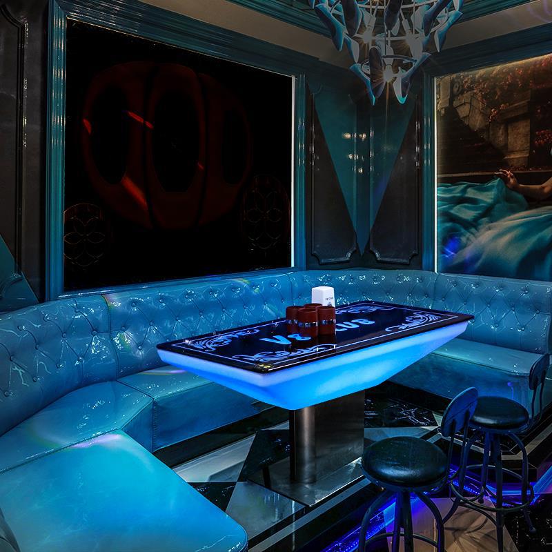 酒吧散台桌ktv酒吧休息清吧吧台发光包厢长方形网吧靠墙茶几办公