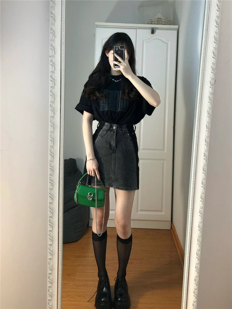 可盐可甜洋气减龄港风复古chic酷盐系炸街时尚穿搭两件套装女夏季