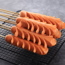 德邻脆骨开花肠油炸烧烤食材奶茶店麦穗肠热狗串商用冷冻半成品