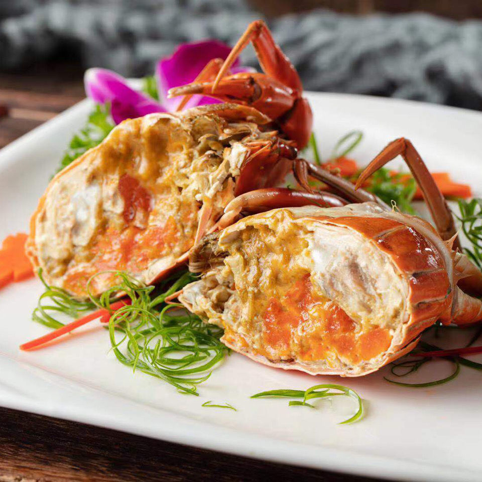 广东珠三角螃蟹黄油蟹活体鲜活特大青蟹肉蟹膏蟹青蟹蟹池-新