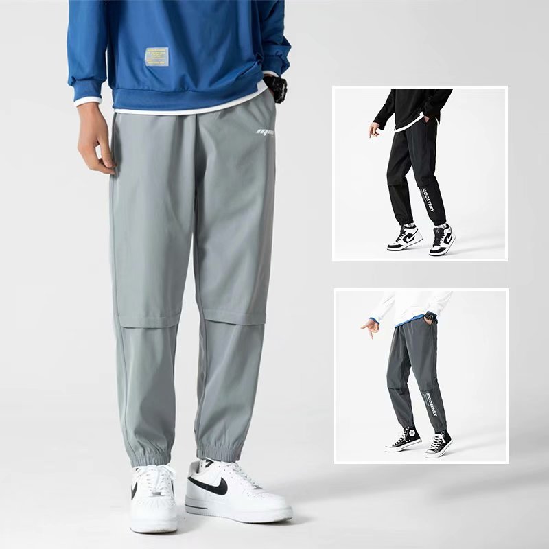 2021夏季男士休闲裤韩版潮流时尚九分宽松束脚裤男裤一件代发