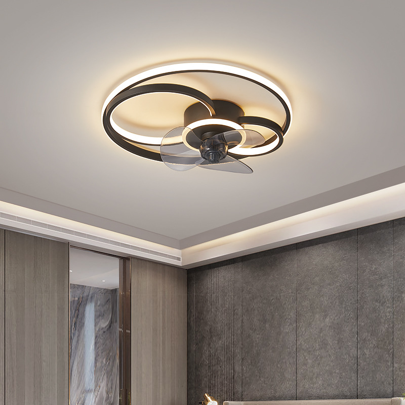 Nordic Light Luxury Ceiling Fan Lamp Bedroom Living Room Simple Creative Home Ceiling Fan Lamp Integrated Ceiling Lamp