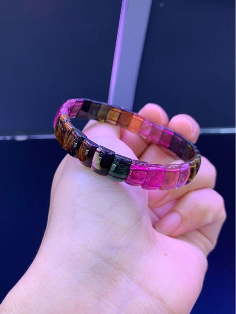 巴西老矿碧玺手排 晶体通透 颜色高贵大气 女 高端手链批发-阿里巴巴