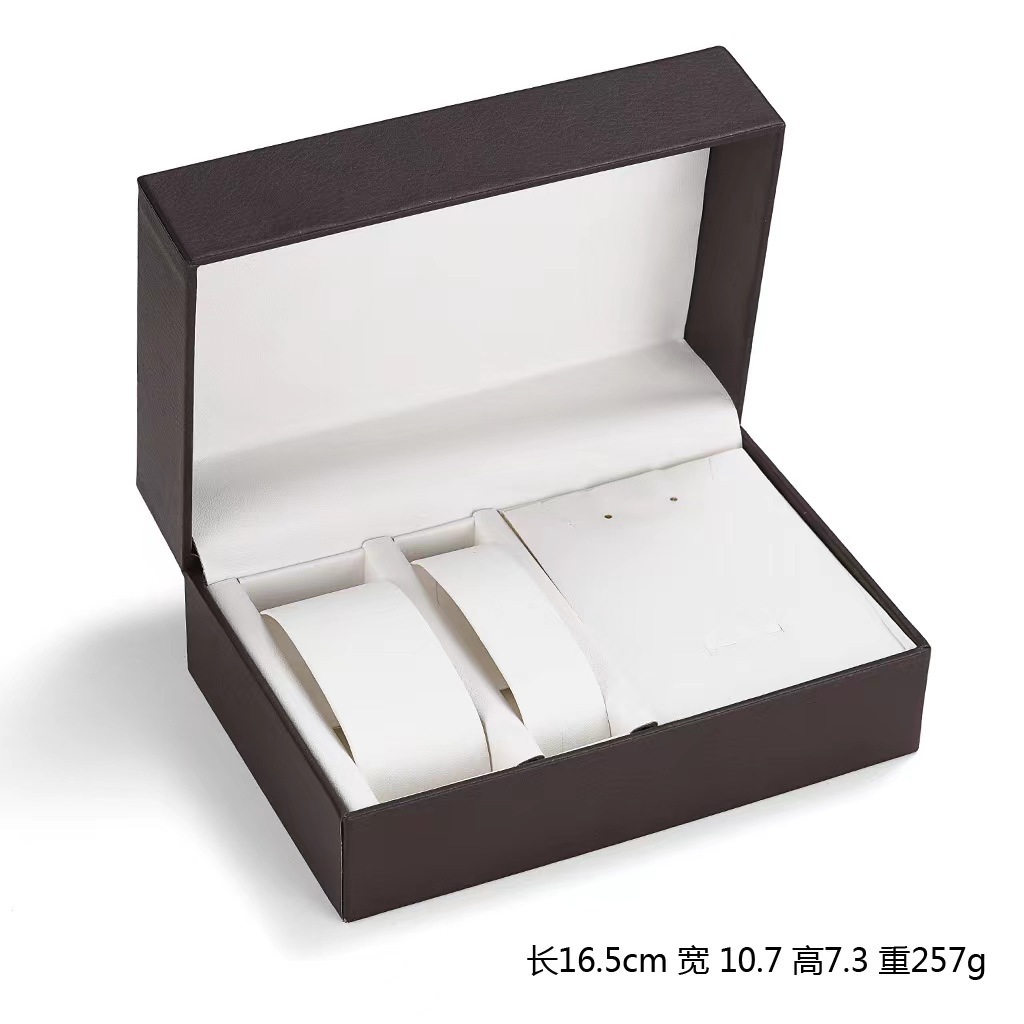 Gift Packaging Jewelry Box Watch Five-Piece Leather Paper Box Exquisite Packaging Simple Advanced Fashion Suit Gift Box