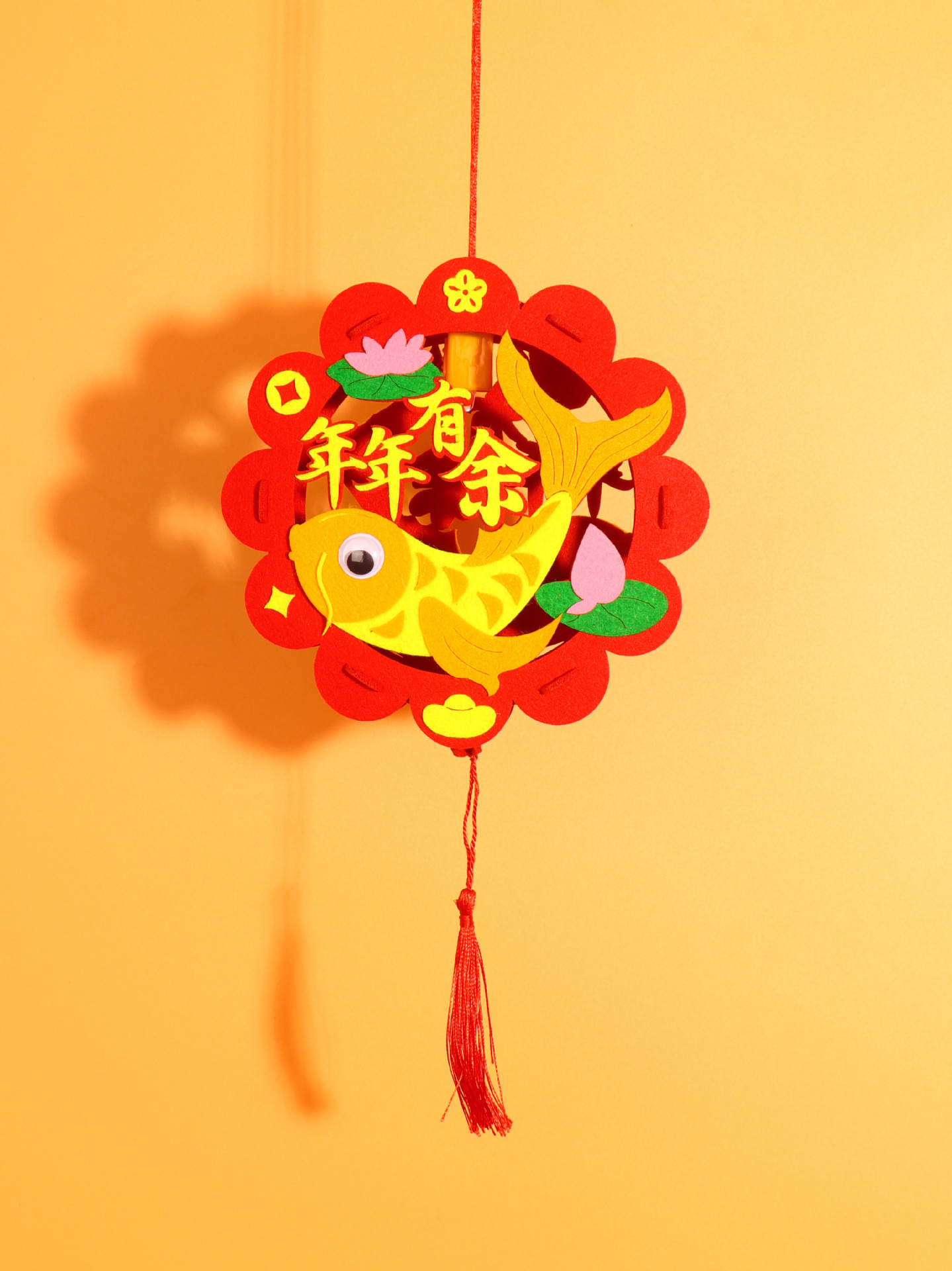 新年元旦春节灯笼儿童手工diy制作材料包不织布自制卡通花灯礼品