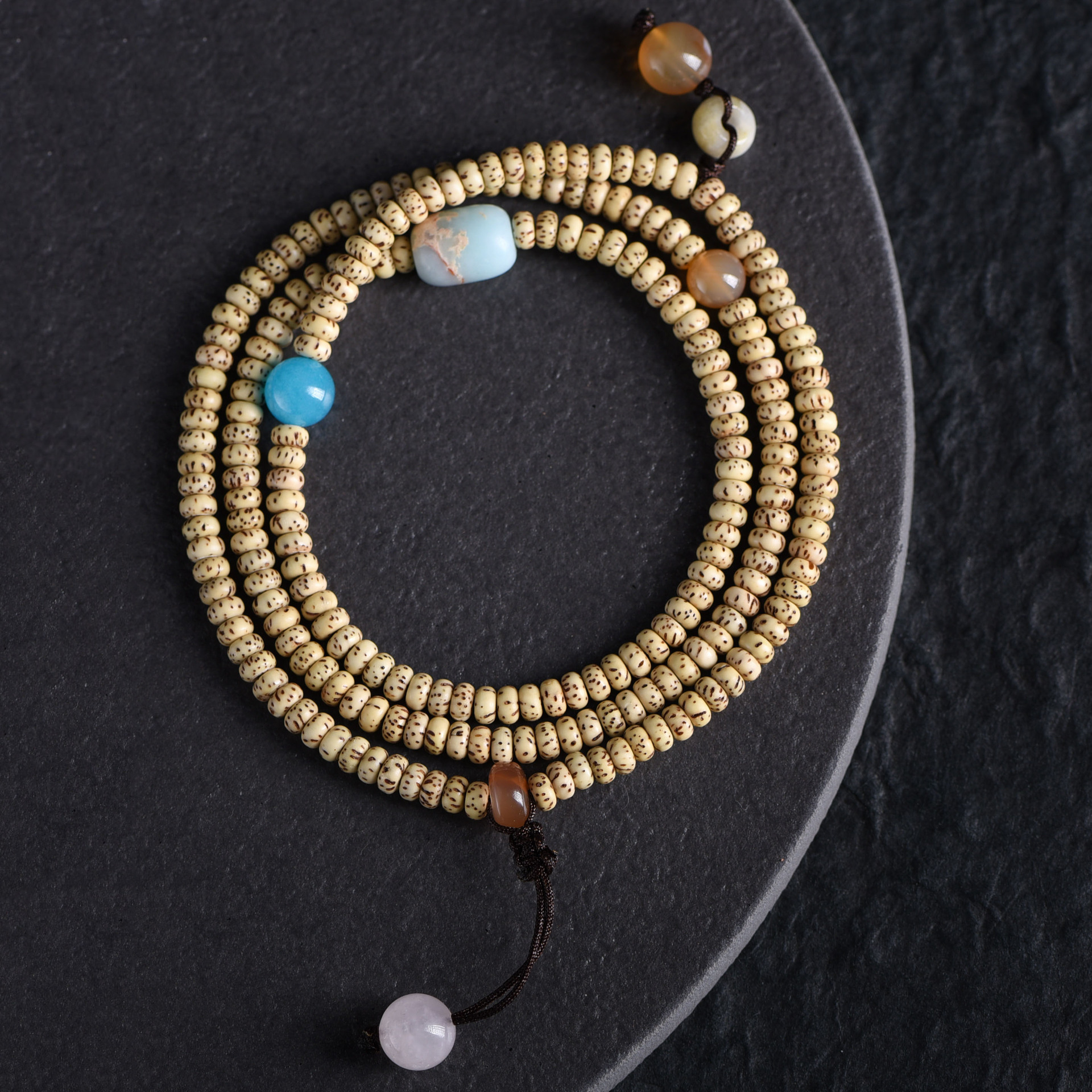 海南迷你小星月菩提3mm小籽手串手链女生小粒5mm文玩佛珠手链项链