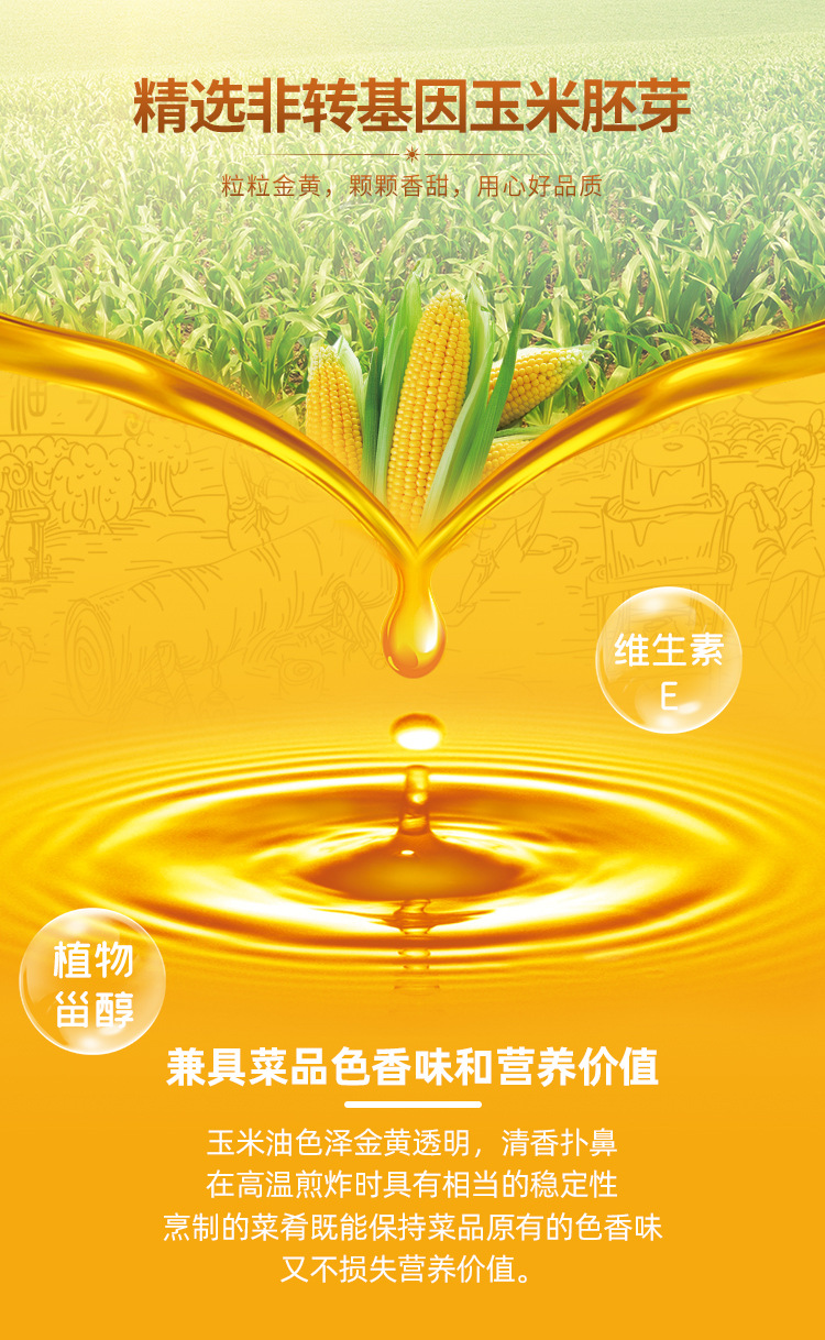 新疆金融消费帮扶·绿洲果实玉米胚芽油5l 新疆特产米面粮油批发
