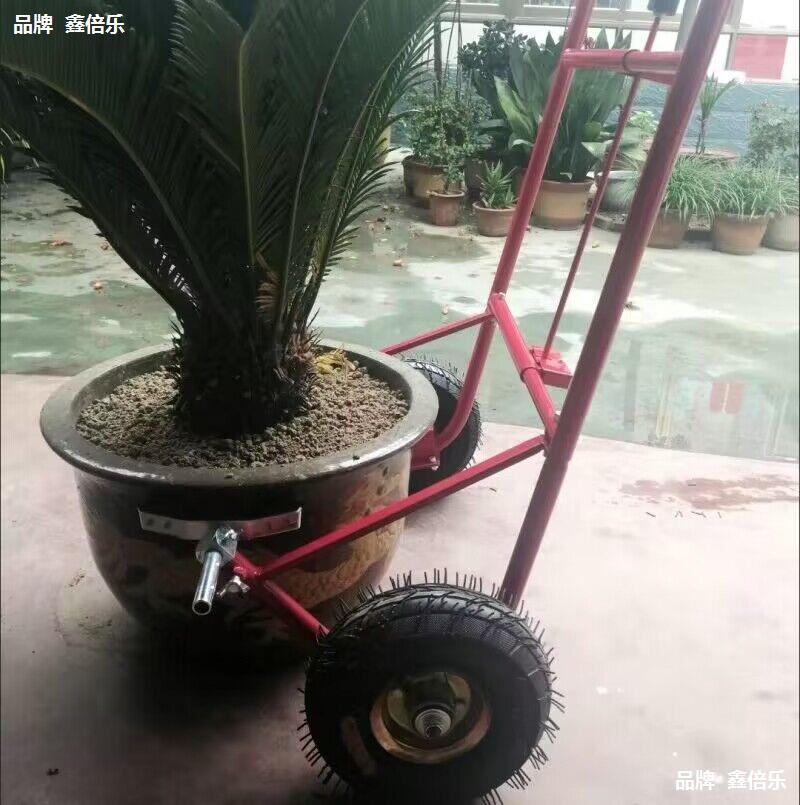 大号花盆搬运小车神器园林抬绿植紫砂盆栽省力移位拖车重物手推车