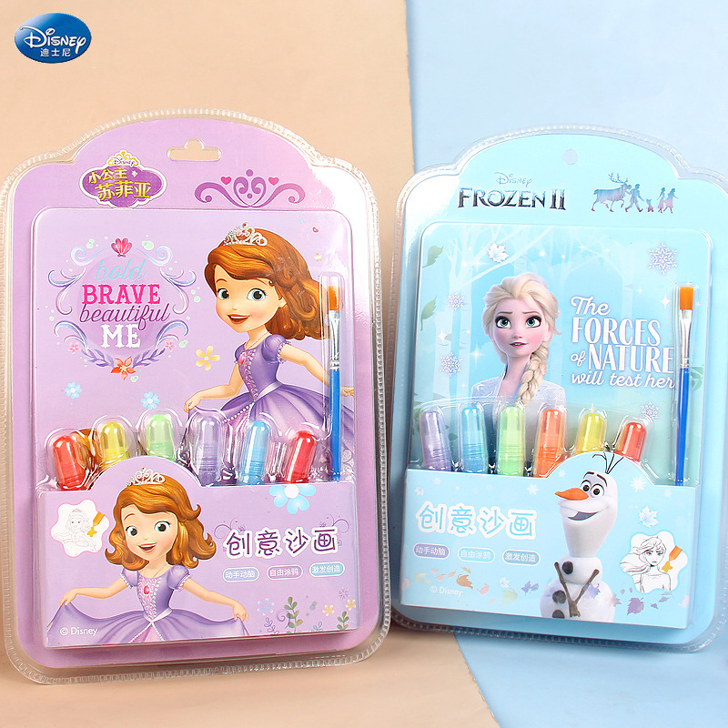 Disney Disney Dm29416f/S Children's Colored Sand Handmade DIY Ice and Snow Sophie Creative Sand Painting