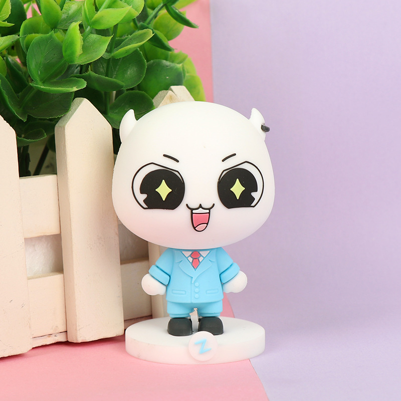 8成交4981个定制立体盲盒公仔摆件卡通创意吉祥物钥匙扣pvc软胶支持来