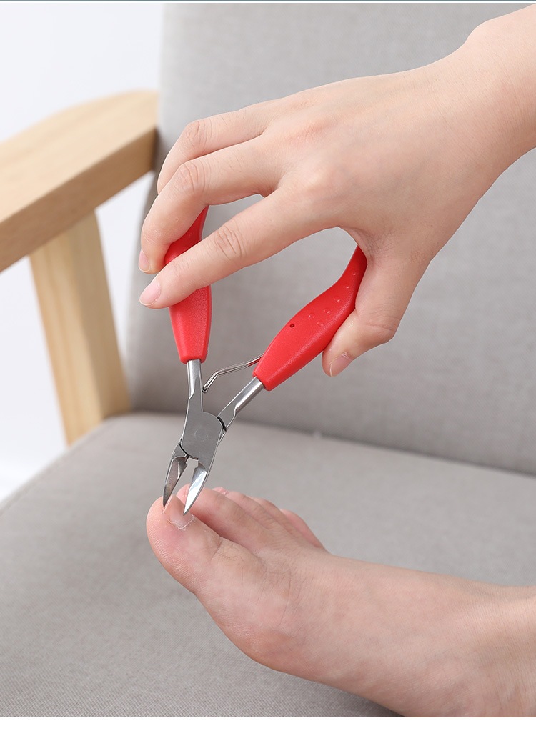 甲沟钳不锈钢指甲剪刀单个套装斜口脚趾甲死皮钳修脚炎嵌甲鹰嘴钳