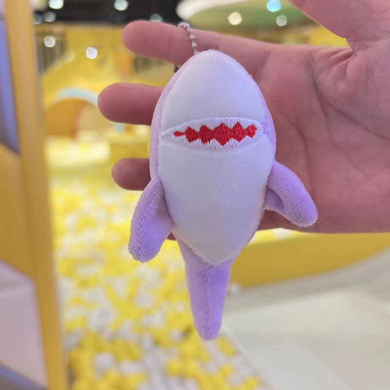 Cross-Border Toys Plush Cute Little Shark Keychain Doll Pendant Doll and Bag Ornaments Wedding Tossing Doll