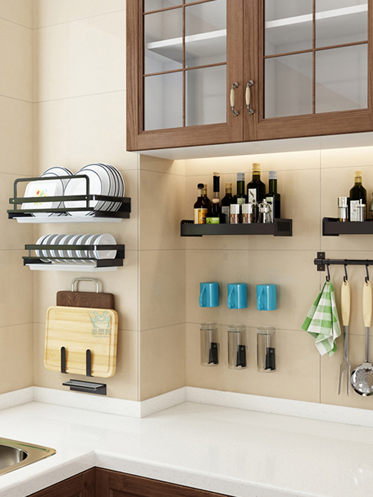 杯架子置物架壁挂式免打孔不锈钢杯托茶杯玻璃水杯架子沥水倒挂架