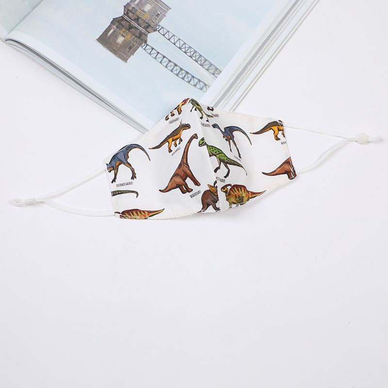 跨境冬款卡通儿童趣味棉布口罩 印花可水洗生活口罩防尘口罩
