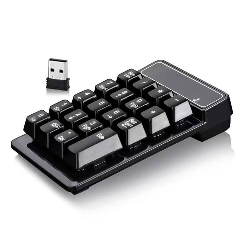 Usb Wireless Bluetooth Numeric Keyboard Mini Keypad Suspension Mechanical Feeling 19 Keys Financial Accounting Scrambler