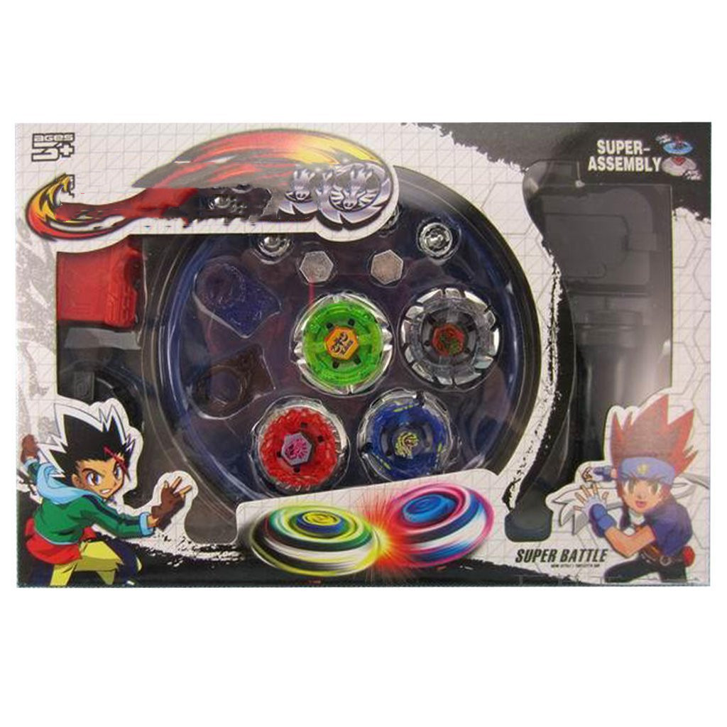 星座组装爆裂战斗合金陀螺 4合1战斗陀螺盘套装儿童玩具-阿里巴巴