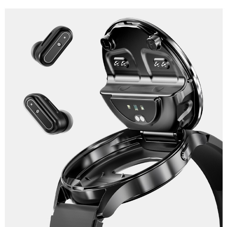 国内及跨境新款x10耳机智能手表二合一翻盖式瑞昱8762d超薄金属壳