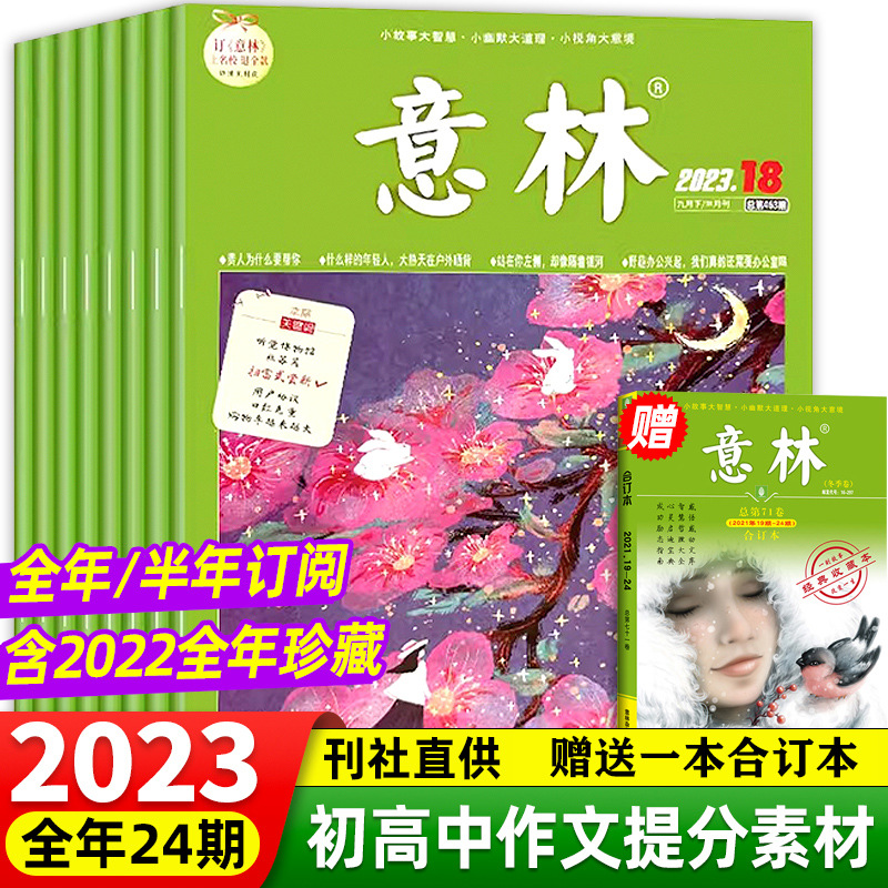 意林杂志期刊订阅作文素材青少年版初中生版高中版合订本18周新书