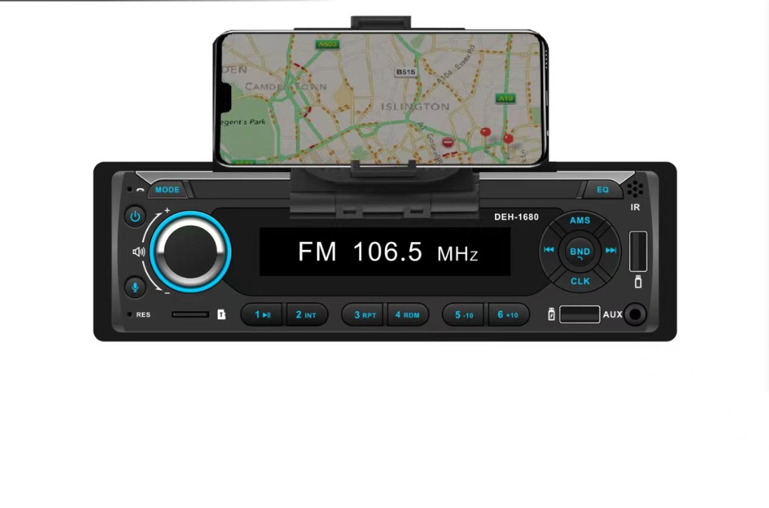带手机支架单锭汽车mp3蓝牙音乐车载播放器插卡收音机代汽车dvdcd