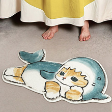 可爱卡通仿羊绒地毯卫浴吸水地垫卧室防滑床边毯入户玄关耐脏门垫